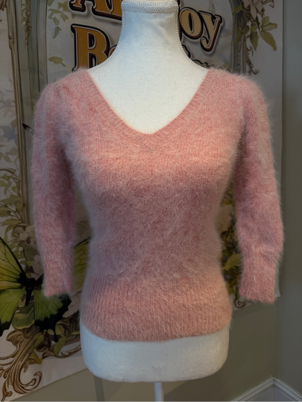 Pink Angora Fur Sweater